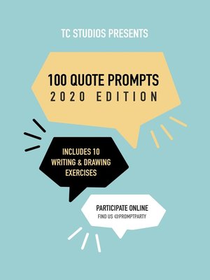 cover image of 100 Quote Prompts (2020 Edition)